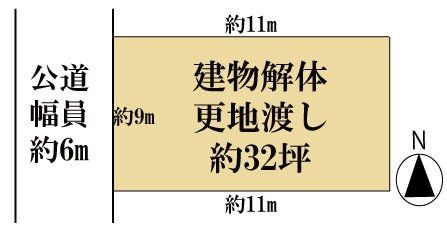 �ޗǌ������s�Ȑ쒬6���ڂ̓y�n�̋��}