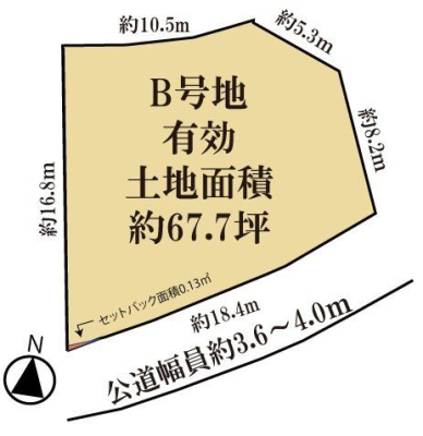 �ޗǌ�����s�㒬 �̓y�n�̋��}