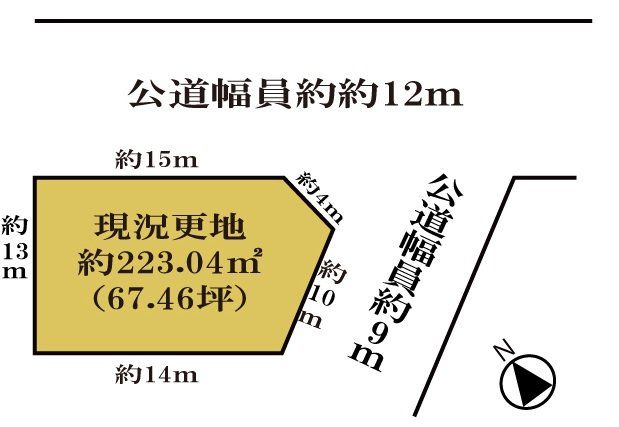 �ޗǌ����Ŏs���R��1���ڂ̓y�n�̋��}